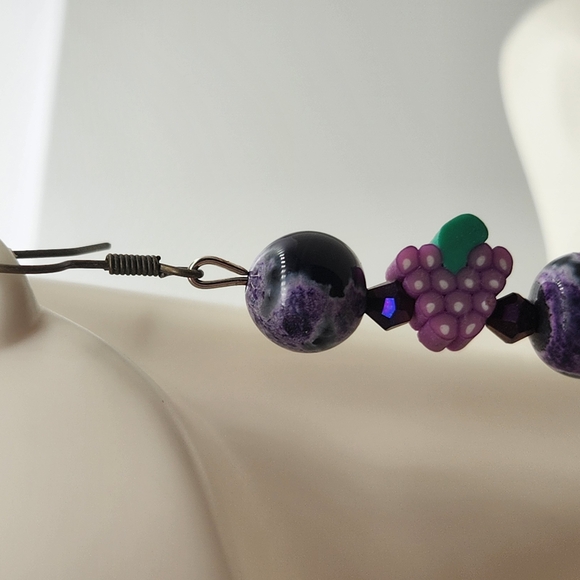 Radiant Blue Crystal Drop Earrings - Picture 5 of 5